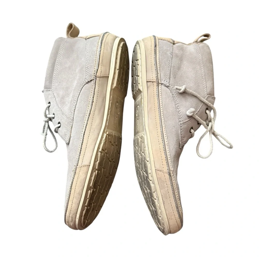 John Varvatos mid top grey star USA hipster Chukka Boots suede lace up men’s 8.5
